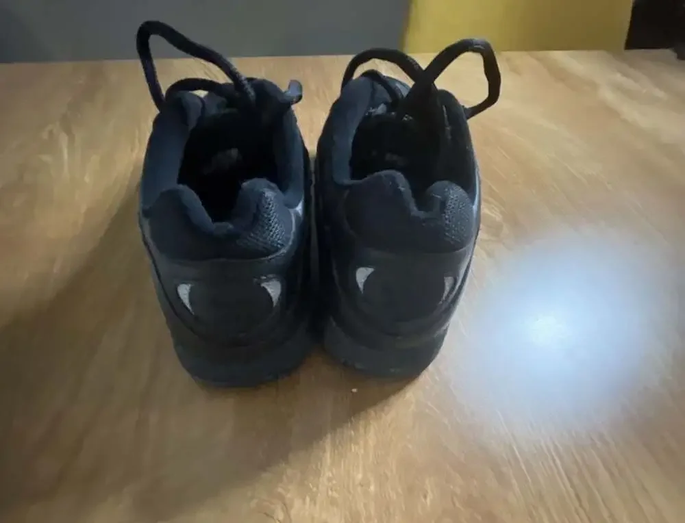 Nike Air Monarch IV Triple Black Walking Sneakers